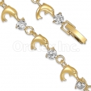 005016 Gold Layered CZ Bracelet