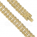 024006 Gold Layered Fancy W Bracelet