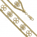 028011 Gold Layered CZ Bracelet