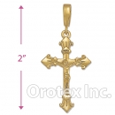039019 Orotex Gold Layered Charm