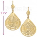 060003 Gold Layered Long Earrings