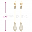 Orotex Gold Layered Pearl Earrings
