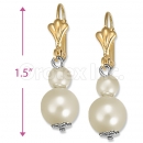 Orotex Gold Layered Pearl Earrings