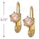 092043 Gold Layered Birth Stone Earrings