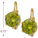 092089 Gold Layered Birth Stone Earrings