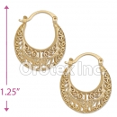 096053 Gold Layered Hoop Earrings