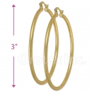102015 Gold Layered Hoop Earrings
