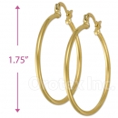 102018 Gold Layered Hoop Earrings