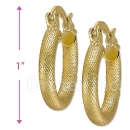 102024 Gold Layered Hoop Earrings