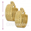 103009 Gold Layered Hoop Earrings