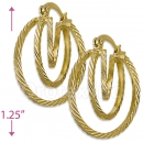 103018 Gold Layered Hoop Earrings