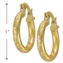 103101 Gold Layered Hoop Earrings