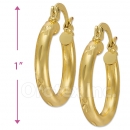 103301 Gold Layered Hoop Earrings