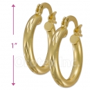104001 Gold Layered Hoop Earrings