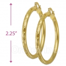104004 Gold Layered Hoop Earrings