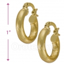 104005 Gold Layered Hoop Earrings