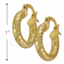 104013 Gold Layered Hoop Earrings