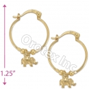 104027 Gold Layered Hoop Earrings