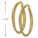 105023 Gold Layered Hoop Earrings