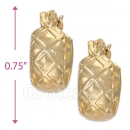 107047 Gold Layered Hoop Earrings