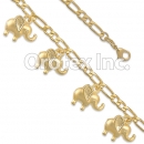 BR028 Gold Layered Anklet