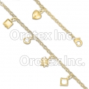 BR038C  Gold Layered CZ Bracelet