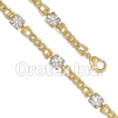 BR060  Gold Layered CZ Bracelet