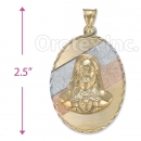 Orotex Gold Layered Tri-color Charm