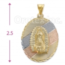 Orotex Gold Layered Tri-color Charm