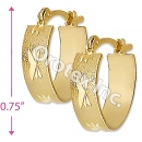 EH082 Gold Layered Hoop Earrings