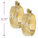 EH115 Gold Layered Hoop Earrings