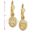 EL011 Gold Layered Long Earrings