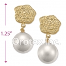 ES021 Gold Layered Pearl Stud Earrings