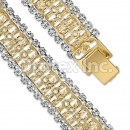 Orotex Gold Layered Fancy CZ W Bracelet
