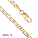 GFC2-6 Gold Layered Gucci Chain Gauge 075