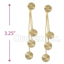 Orotex Gold Layered Long Earrings