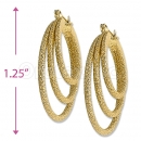 Orotex Gold Layered Hoop Earrings