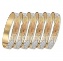 10mm Tri-color Flat Laser cut bangle