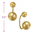 Orotex Gold Layered Stud Earrings