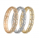 Indian Gold Plated Tri-color CZ Bangle
