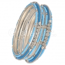 GLG159 Silver Plated Bangle
