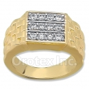 Orotex Gold Layered CZ Men's Ring