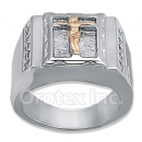 Orotex Silver Layered Two Tone Men's Ring