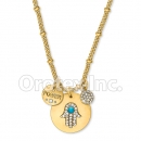 N031 Gold Layered CZ Necklace