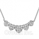 925 Sterling Silver Cz Necklace