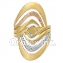 R024 Gold Layered Tri Color Women's Ring