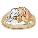 R026 Gold Layered Tri Color Kids' Ring