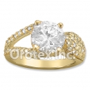 R073 Gold Layered CZ Ring