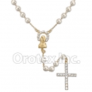 RSR008 Gold Layered CZ Rosary