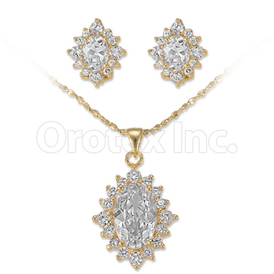Orotex Gold Layered CZ Set